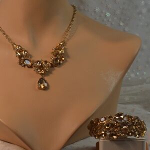 Topaz Necklace Earrings Bracelet